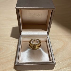 BVLGARI 18K Yellow Gold B.Zero1 3 Band Ring 47